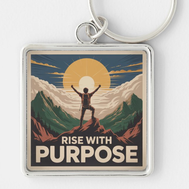 Rise With Purpose Key Ring (Front)