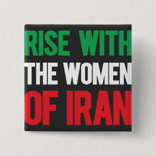 Rise with the Women of Iran 15 Cm Square Badge