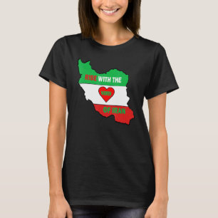 Rise with the women of Iran Freedom flag girls T-Shirt