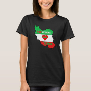 Rise with the women of Iran Freedom flag girls T-Shirt