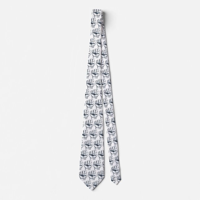 Rised clenched fist tie (Front)