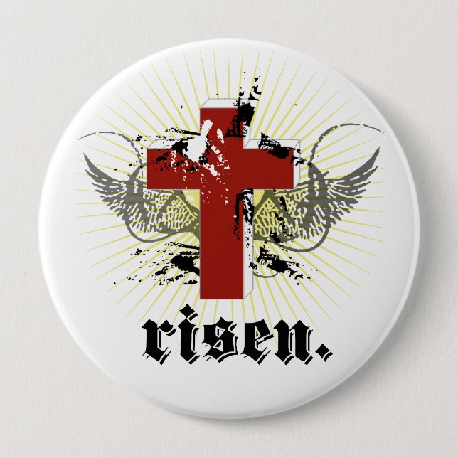 risen 10 cm round badge (Front)