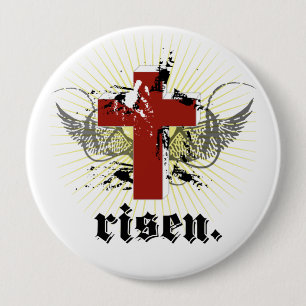 risen 10 cm round badge