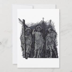 Risen Christ between Saints Andrew and Longinus Invitation