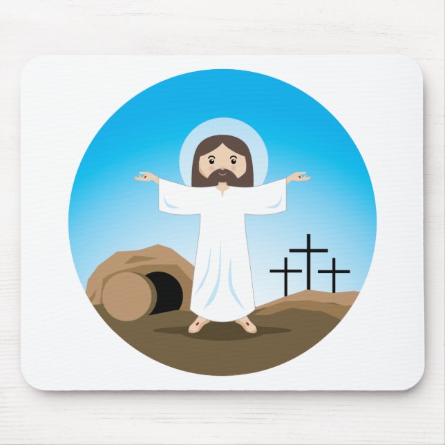 Risen Christ Mouse Mat (Front)