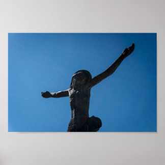 Risen Christ Statue, Medjugorje, Bosnia Poster