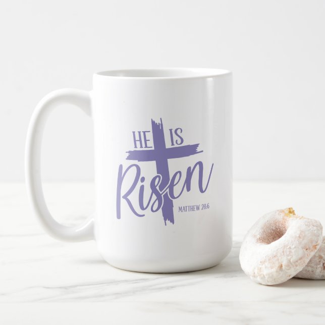 Risen Cross Coffee Mug (With Donut)