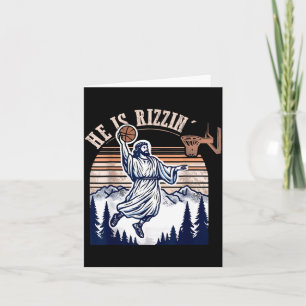 Risen-In Easter Jesus Christian Faith Basball Card