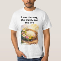 Risen Jesus Empty Tomb 3D Papercut Men’s Tee