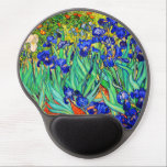 rises by Vincent Van Gogh Gel Mouse Mat<br><div class="desc">Vincent Van Gogh Irises. It is an oil painting. This fine art landscape oil painting depicts a field of iris flower plants.  Vincent Van Gogh was a famous artist. He was a dutch post impressionist painter.
This painting is in the public domain.</div>