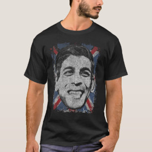 Rishi Sunak  British Prime Minister Stencil Art UK T-Shirt