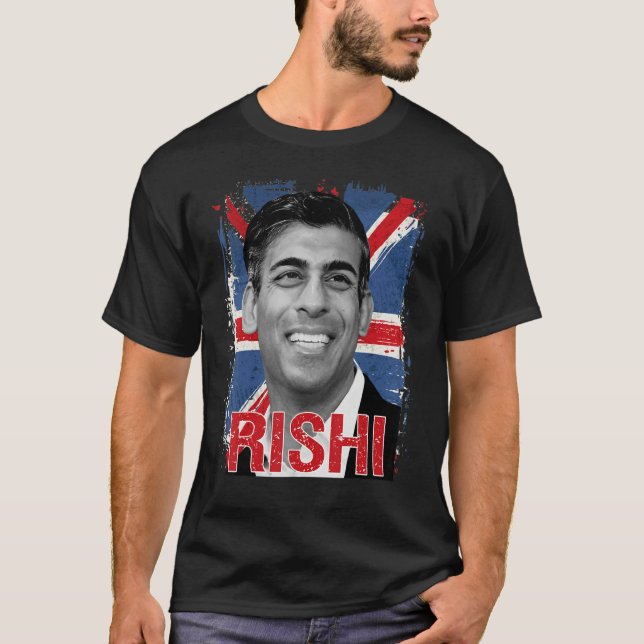 Rishi Sunak  Conservative British Prime Minister B T-Shirt (Front)