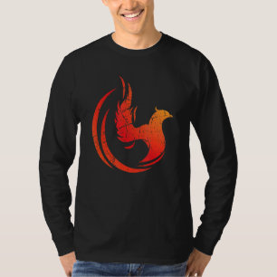 Rising Bird Phoenix Mythical Fantasy Firebird Fans T-Shirt