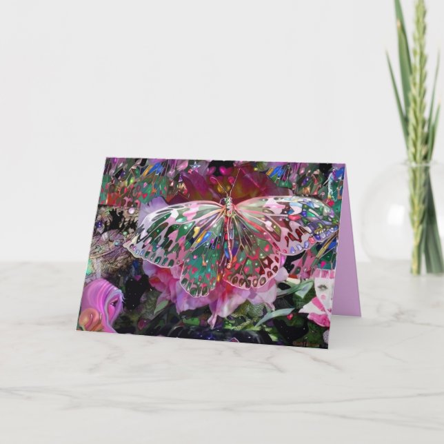 Rising Dawn Butterfly Card (Front)