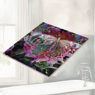 Rising Dawn Butterfly Tile