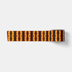 Rising Flames Abstract Satin Ribbon
