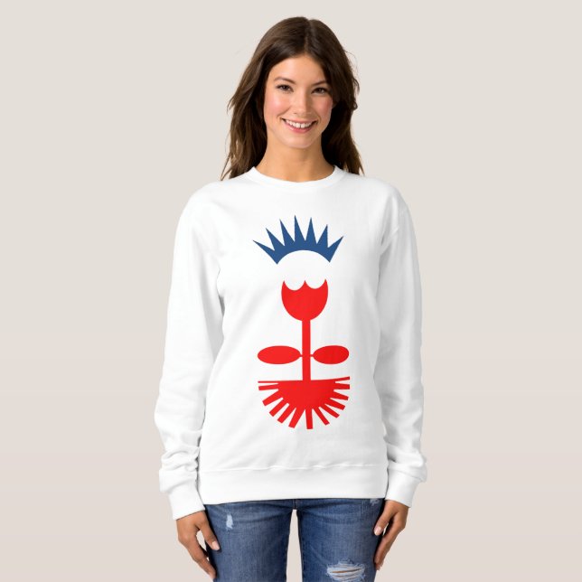 RISING FLOWER women's sweatshirt (Front Full)