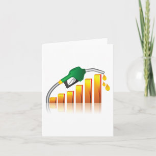 Rising Gas Prices Inflation Bar Chart Card