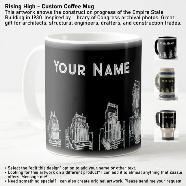 Rising High - Custom Coffee Mug  (Creator Uploaded)