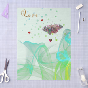 Rising Love Butterfly Tissue Paper