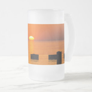 Rising Orange Frosted Mug