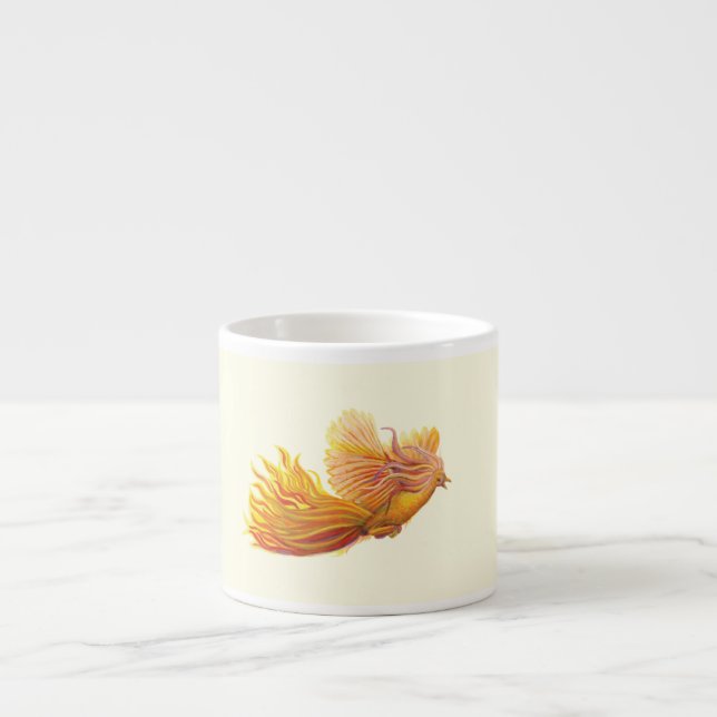 Rising Phoenix Bird    Espresso Cup (Front)