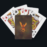 Rising Phoenix Bird Playing Cards<br><div class="desc">Rising Phoenix Bird</div>