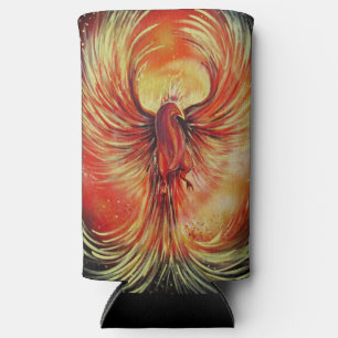 Rising Phoenix Fire Bird Bold Flame Fantasy Seltzer Can Cooler