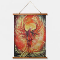 Rising Phoenix Fire Bird Bold Flame Mythical
