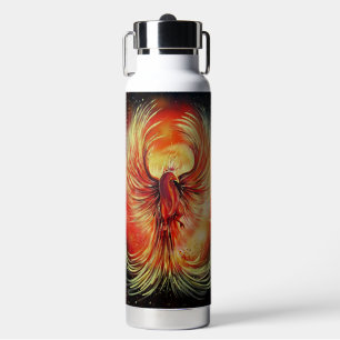 Rising Phoenix Fire Bird Bold Flame Strength Water Bottle