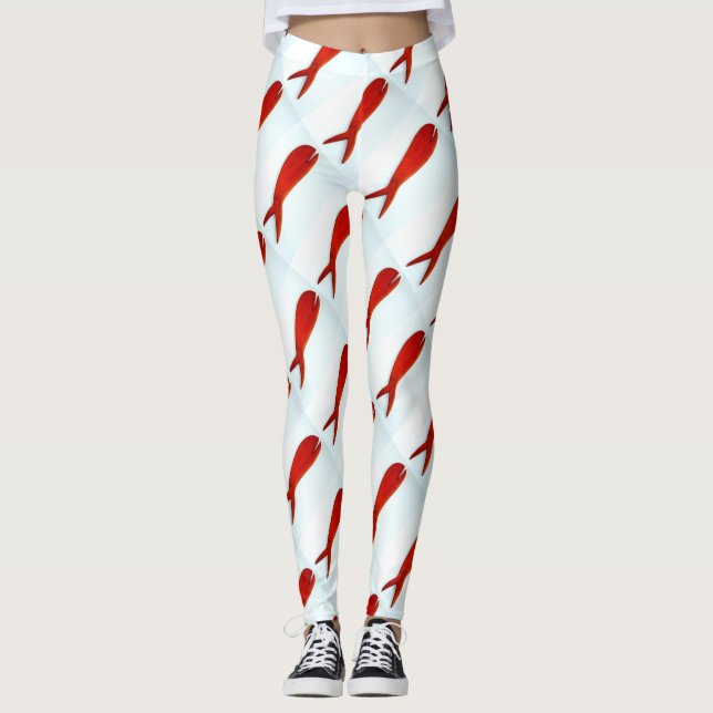 rising red fish leggings (Front)