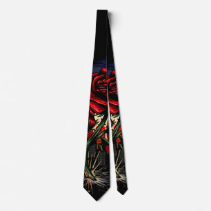 Rising Rose Tie