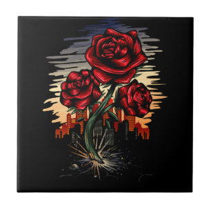 Rising Rose Tile
