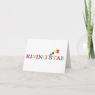 Rising Star Rainbow BLANK Note Card