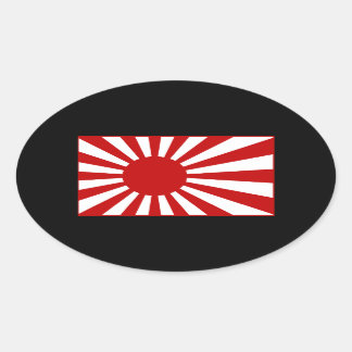 Rising Sun2 Oval Sticker