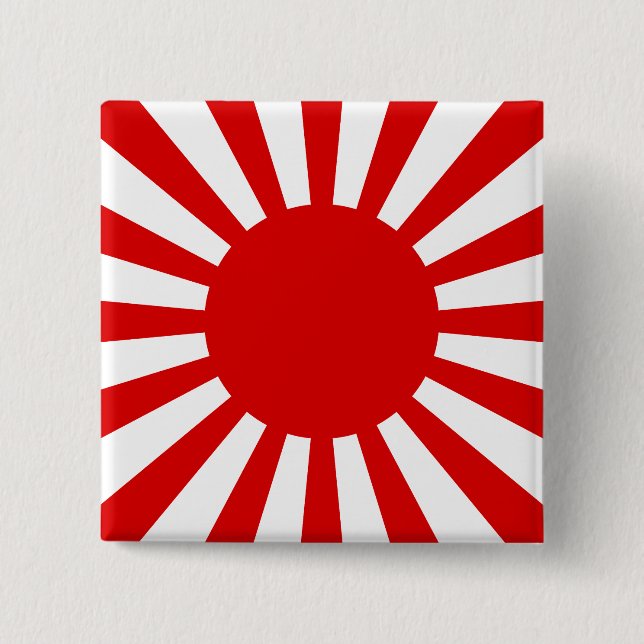 Rising Sun 15 Cm Square Badge (Front)