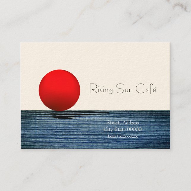 Rising sun business card (Front)