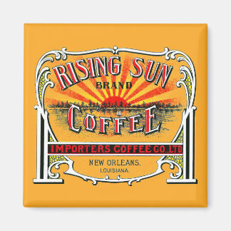 Rising Sun Coffee Magnet