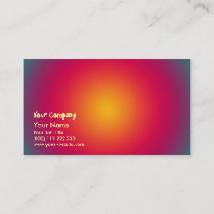 Rising Sun colour harmony Business Card