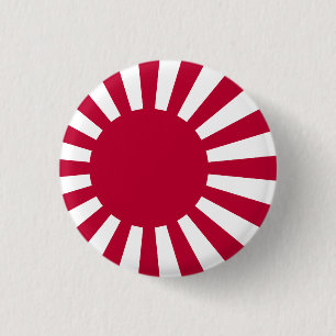 Rising Sun Flag 3 Cm Round Badge