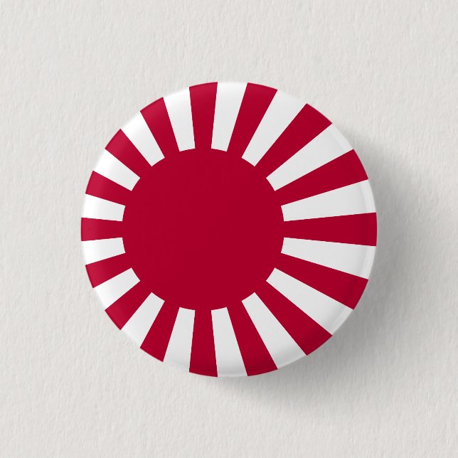 Rising Sun Flag 3 Cm Round Badge (Front)