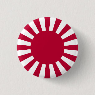 Rising Sun Flag 3 Cm Round Badge