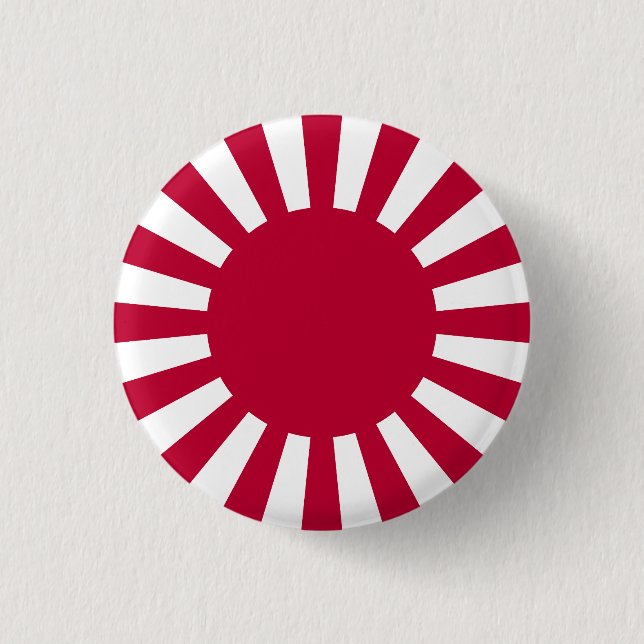 Rising Sun Flag 3 Cm Round Badge (Front)
