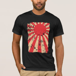 Rising Sun Flag Distressed Look Japan Gift T-Shirt