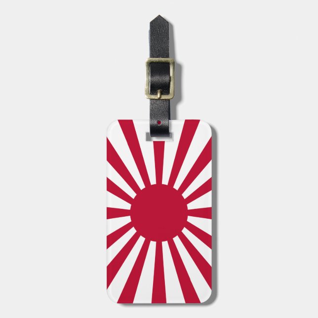 Rising Sun Flag Luggage Tag (Front Vertical)