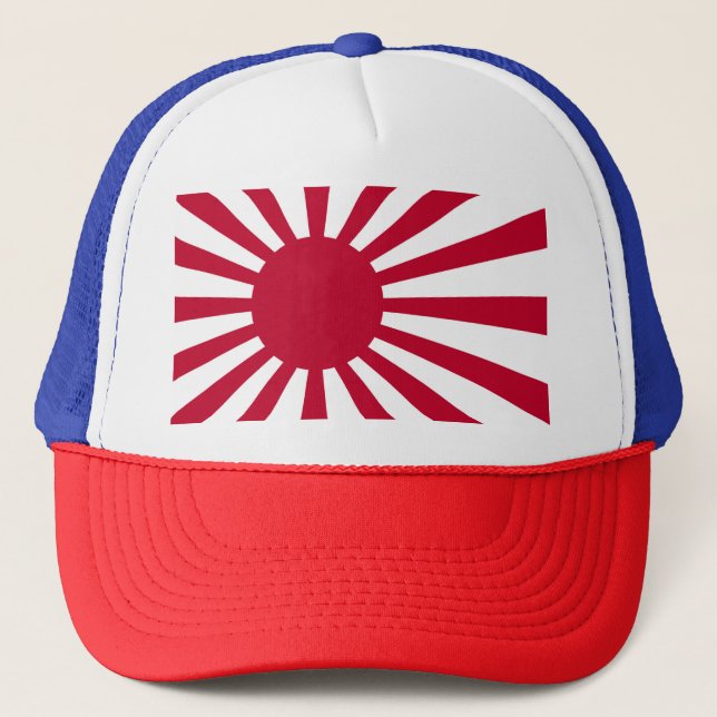 Rising sun flag trucker hat (Front)