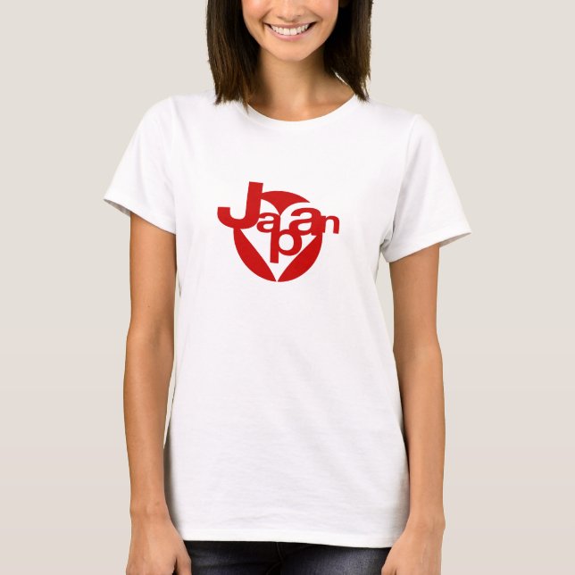 Rising Sun Japan & Heart T-Shirt (Front)