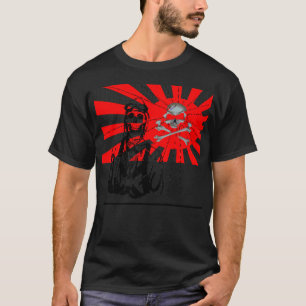 Rising Sun, Kamikaze Pilot, GothicSkullTattoo T-Shirt