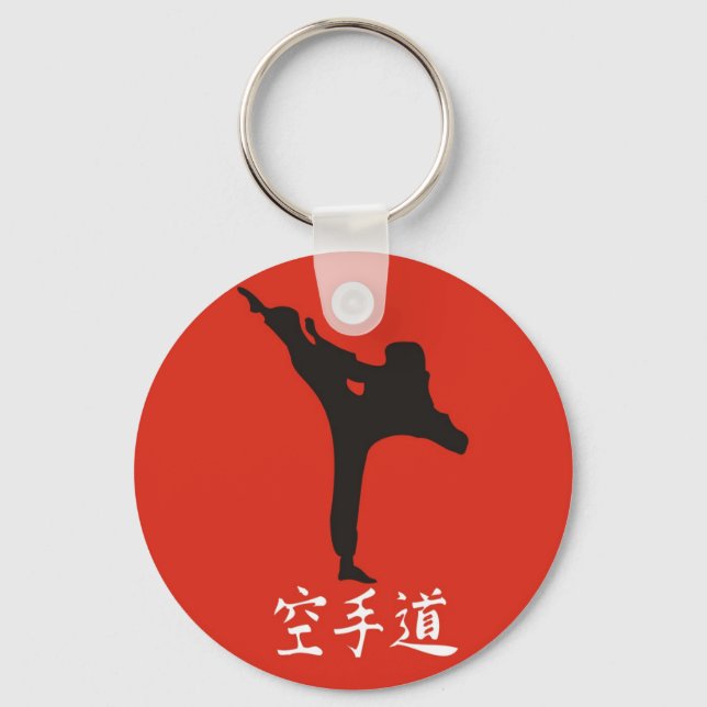 Rising Sun Karate Key Ring (Front)