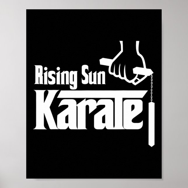 Rising Sun Karate Nunchuck  Poster (Front)